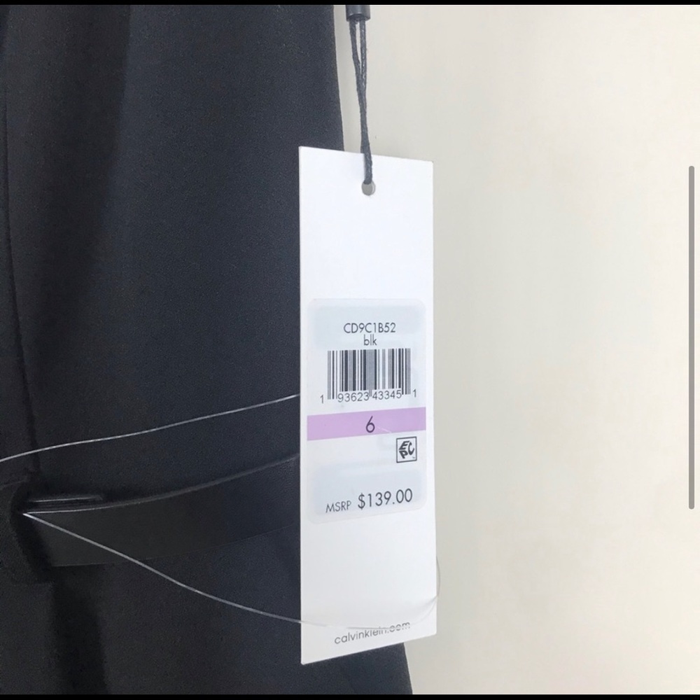 Calvin Klein belted cap sleeve Jumpsuit NWT - Picture 3 of 5